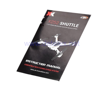 XK-X252 shuttle quadcopter spare parts intruction sheet - Click Image to Close
